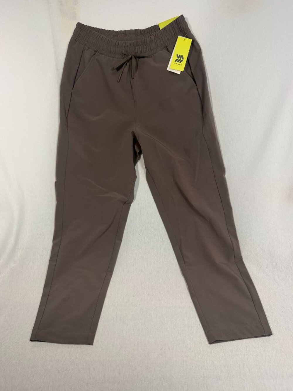 All in Motion Pants Womens Small S NWT Tapered Stretch Woven Travel UPF 50 Gray